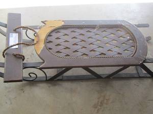 lot 55 image: small metal sleigh