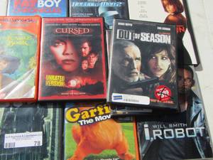 lot 78 image: large lot of DVDs