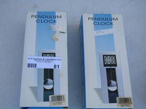 lot 81 image: 2 new pendulum clocks