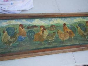 lot 108 image: 1237 rooster wall art