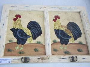 lot 111 image: 1521 rooster art qty 2