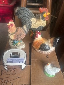 lot 122 image: CHICKENS  & ROOSTERS