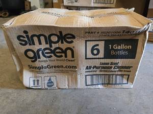 lot 21 image: Case of 6 1-Gallon Simple Green All Purpose Cleaners