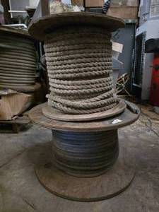 lot 50 image: 2 Large Spools of 1 Marine Dock Rope.