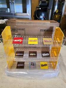 lot 71 image: NEW MasterFood 3 Tier Vertical Candy Display Shelf