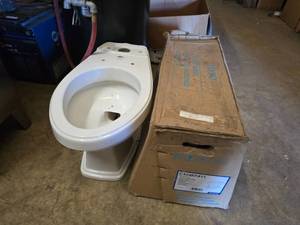 lot 76 image: Lot of 2 Toto Elongated Lower Tanks