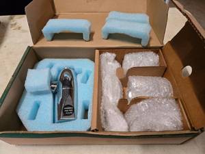 lot 117 image: NEW OLD STOCK Chrome Exposed Flushometer w 34 Top Spud Urinal