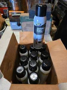lot 164 image: Box Full of ZEP Stainless Steel Spray Polish