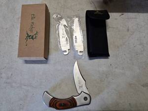 lot 197 image: NEW Elk Ridge Exchange Blade Lockback Knife Set, ER-055
