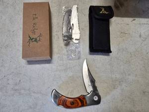 lot 198 image: NEW Elk Ridge Exchange Blade Lockback Knife Set, ER-055