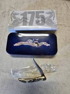 lot 202 image: NEW Colt 175th Anniversary Stag Bone Knife