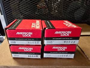 lot 229 image: Lot of 4 NEW American Lock Truck Disc Padlocks