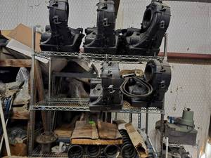 lot 233 image: Contents of Top 3 Shelves.  Misc Auto Parts Including Evaporators, Springs & More