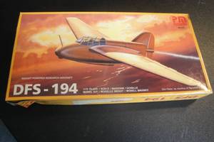 lot 85 image: 1-PM Model 172 Scale Plastic Plane Kit, PM-215 DFS-194 Rocket Powered Research Aircraft.