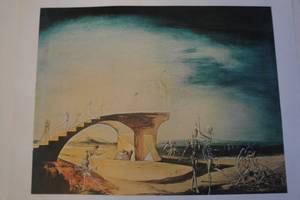 lot 67 image: The Broken Bridge and The Dream Print By Salvadore Dali, # 316 Published By Shorewood Reproductions, About 28 12 x  22 12