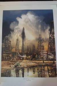 lot 117 image: Deep in The Heart of Texas II Hand Signed Print By Gary Crouch, Copyright 2008 About 26x32