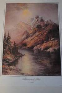 lot 127 image: Monuments of Time Print By Chandler, Gallery Graphics Noel, Missouri USA, About 16x20