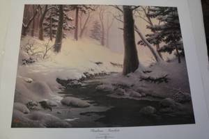 lot 137 image: Slumbrous Interlude Print By Dalhart Windberg, Limited Edition 233 of 1000 With Affidavit of Limited Edition, Copyright 1981, About 18x24