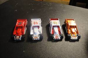 lot 134 image: 4-1992 Matchbox 156 Scale, Die Cast Dirt Racers, 1-# 72 Hearn, 1-#1 Plazek, 1-#6 Danny Johnson, 1-#12 Jack Johnson, 4 X Money