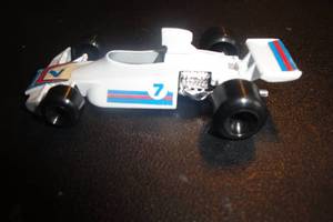 lot 147 image: 1-155 Scale Die Cast Polistil RJ.5 Brabham BT-44 # 7 Race Car. Made in Italy