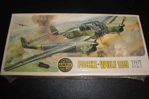 lot 151 image: 1-Airfix 172 Scale Focke-Wulf 189 Plastic Model Plane Kit. Unopened Box
