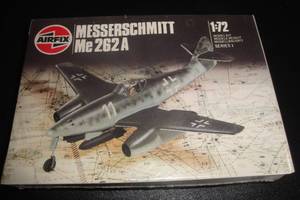 lot 174 image: Airfix 172 Scale Messerschmitt Me 262A Plastic Plane Model Kit, Unopened Box