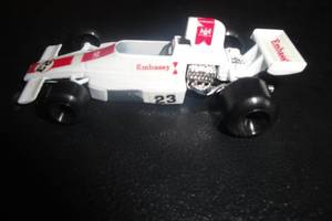 lot 176 image: Polistil RJ.9, Lola T 370 Die Cast Formula One #23 Embassy Race Car, Made in Italy