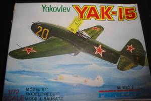 lot 198 image: 172 Scale Pioneer 2 Yakovlev YAK-15 Plastic Plane Model Kit