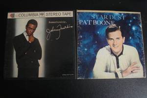 lot 118 image: 2- Reel to Reel Vintage Music Tapes, 7 12, 1-Pat Boone, Stardust, Bel Canto Stereophonic Recordings, I-Johnny Mathis, Romantically, Columbia 4 Track Stereo  2 x Money