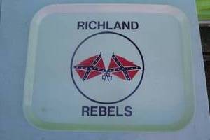 lot 109 image: Richland Rebels Serving Tray, About 18x14