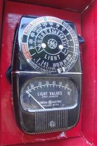 lot 205 image: Vintage General Electric Exposure Meter With Photo Data Book