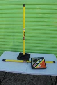 lot 90 image: 2-QPR Quality Pavement Repair 10 Asphalt Repair Tamp Tool, Overall Height About 40 2 X Money