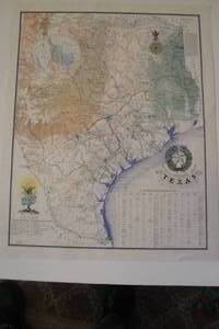 lot 145 image: Reproduction Print of a 1836 Texas Revolutionary Map, About 26x32