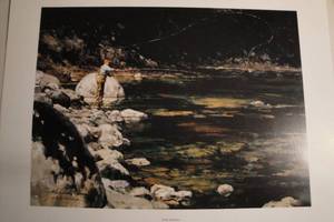 lot 200 image: Deep Shadows Print By John Austin Hanna, Hand Signed, Limited Edition13 of 750, COA, Sommerset House Publishing About 20x16