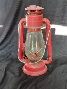 lot 18 image: Red Hurricane Lantern