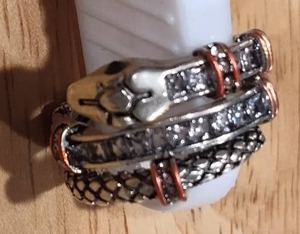 lot 74 image: Silver Snake ring 925