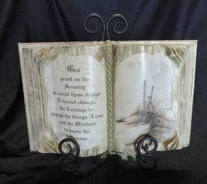 lot 90 image: Book decor with metal stand