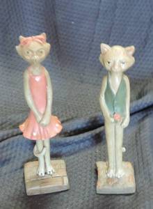 lot 93 image: Jim Shore Pencil Figures Cats 30123013