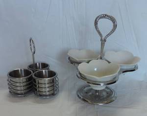 lot 99 image: Stainless Steel Condiment Server Unbranded condiment server