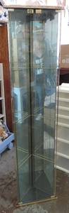 lot 160 image: Corner glass shelf missing the shelves