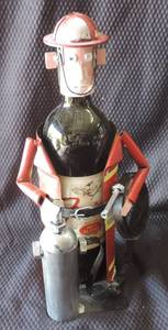 lot 164 image: Fireman wine bottle holder