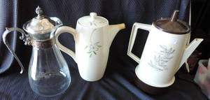 lot 194 image: Beverage pitchers and a coffee pitcher