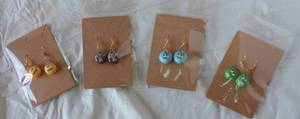 lot 209 image: M&M earrings