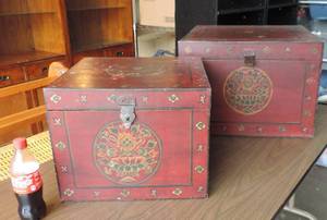 lot 237 image: Two chest one fits inside the other