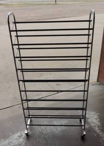 lot 274 image: Rolling shoe rack
