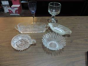 lot 309 image: crystal and glass mixed lot see pictures