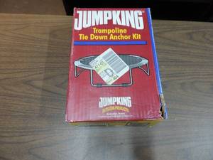 lot 329 image: Trampoline tie down anchor kit