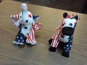 lot 333 image: Donkey and elephant ty