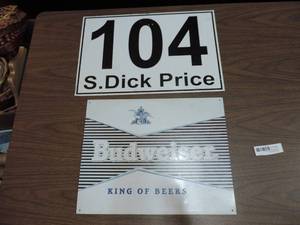 lot 345 image: Two metal signs
