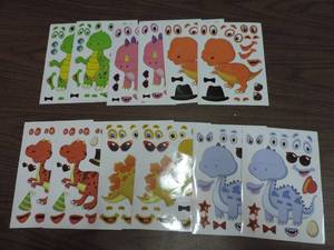 lot 441 image: Kids dinosaur sticker sets
